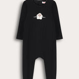 בייביגרו סריג עם דובי - שחור