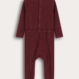 בייביגרו סריג עם דובי - בורדו