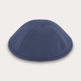 כיפה עמוקה מבד אריג - כחול