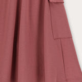 חצאית ספורטיבית עם שני כיסים - קורל