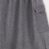 חצאית ספורטיבית עם שני כיסים - אפור