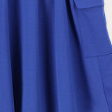 חצאית ספורטיבית עם שני כיסים - כחול