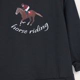 שמלת קפלים עם פתח ריב - שחור