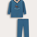 סט בייבי סיומת ריב - כחול