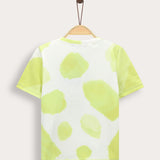 חולצת טי שירט עם כפתורים - ליים