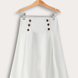 Paneled skirt - beige