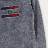 סוודר בייבי עם כפתורים - כחול