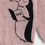 סוודר בייבי עם כפתורים - ורוד