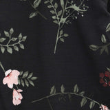 סט בייבי בהדפס בוטני - שחור פרחוני