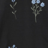 סט בייבי בהדפס בוטני - שחור עלים