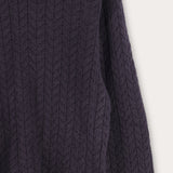 Zippered School Sweater - Navy