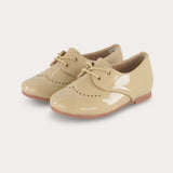 נעלי אוקספורד עם שרוכים - בז'