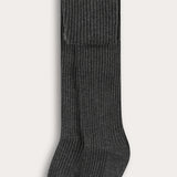 גרביון ריב כותנה - אפור