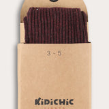 גרביון ריב כותנה - בורדו