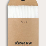 White Rivet Tights - White