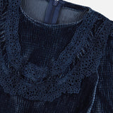 אוברול בייבי קטיפה - נייבי