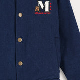 ז'קט בומבר עם תיקתקים - נייבי