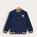 ז'קט בומבר עם תיקתקים - נייבי