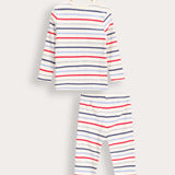 Striped Rivet Pajamas - Blue