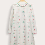 Printed nightgown - black