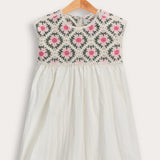 סרפן/ אוברול בשילוב סריג קרושה - ורוד