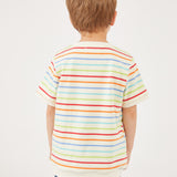 חולצת טי פסים - צבעוני