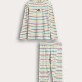 Striped Rivet Pajamas - No Color