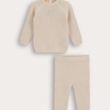 סט בייבי סריג - בז'