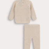 סט בייבי סריג - בז'