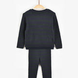 חליפת ריב פסים - נייבי