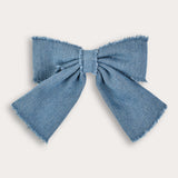 Denim bow tie - denim blue