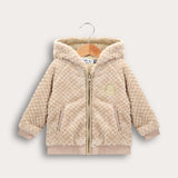 קפוצ'ון פליס עם רוכסן - אבן