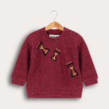 חולצת בייבי שעון חול - בורדו