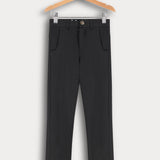 מכנסי ג'רסי בגזרת סקיני - שחור