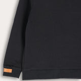 Boys' French Rib T-Shirt with Text - Black