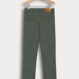 מכנסיים ארוכים עם כיסים - זית