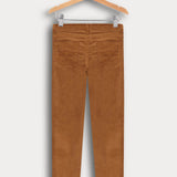 מכנסי קורדרוי בגזרת סקיני - קאמל