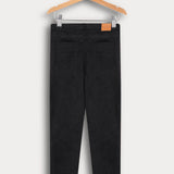 מכנסי קורדרוי בגזרת סקיני - שחור