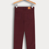 מכנסי ג'ינס עם כיסים - בורדו