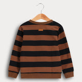 חולצת ניקי פסים - קאמל