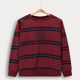 חולצת ניקי פסים - בורדו