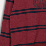 חולצת ניקי פסים - בורדו