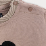 חולצת בייבי סיומת ריב - בז'