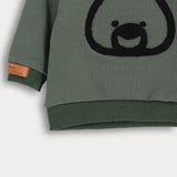 חולצת בייבי סיומת ריב - זית