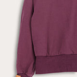 Girls French Shirt with Rivet Inscription - Purple