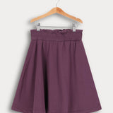 חצאית פעמון עם גומי רחב - חציל