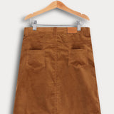 חצאית קורדרוי ישרה - קאמל