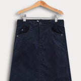 חצאית קורדרוי ישרה - נייבי