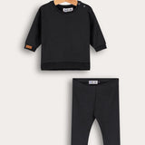 Baby June French Set with Rivet Caption - Black
