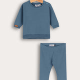 Baby June French Set with Rivet Caption - TEAL